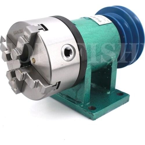 Self-made lathe spindle woodworking DIY metal assembly beads machine three-jaw four-jaw self-centering chuck transformation kit