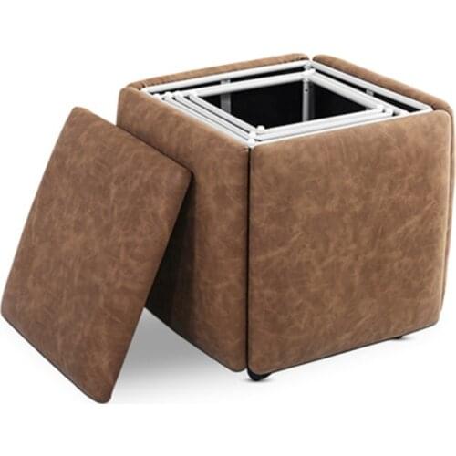 5 in 1 Multifunctional Rubiks Cube Combination Sofa Stool Folding Chair Nordic Living Room Simple Shoe Stool Household Square