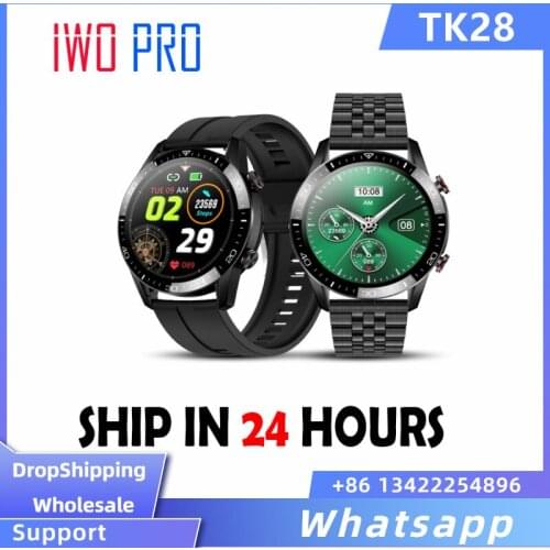 TK28 Smart Watch 2021 Men Support Bluetooth Call Full Touch Screen Health Monitor IP67 Waterproof For HUAWEI Xiaomi Watch