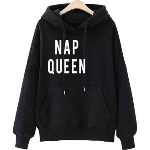 Nap Queen Sweatshirt Fall Gift for Women, Sweatshirt Women, Aesthetic Clothing, Clothing Gift for Girlfriend Long Coat