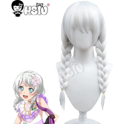Wakamiya Eve Wig BanG Dream! Pastel*Palettes Cosplay「HSIU 」 Fiber synthetic wig +Free wig cap Wakamiya cosplay