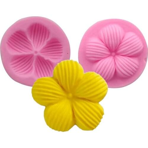 1 pc Beautiful Flower Modeling Mold Food-grade Pastry Fondant Silicone Mold Wedding Party Decoration tools