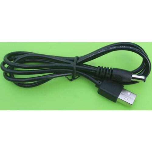 100pcs 1m USB Power Charging Cable 5.5mm*2.1mm USB TO DC Power Cable OD 3.6MM copper wire