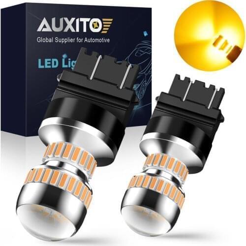 2x T25 3157 Led Signal Bulb P27W P27/7W Led T25 3156 For Auto Turn Signal Brake Backup Reverse Light 3157 Led White Amber Light