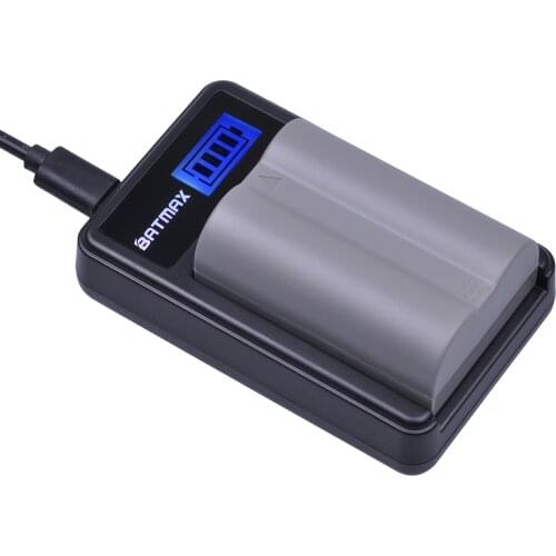 Batmax 1PC EN-EL3E EN EL3e Lithium battery+LCD USB Charger for Nikon ENEL3e D300S D300 D100 D200 D700 D70S D80 D90 D50 MH-18A