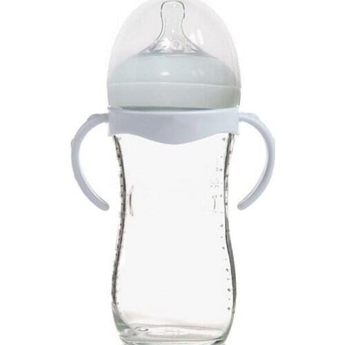 Baby Accessories Hand Shank Feeder Bottle Grip Handle For Non-Slip Natural Wide Mouth PP Glass Baby Feeding Bottles Bottle Grip