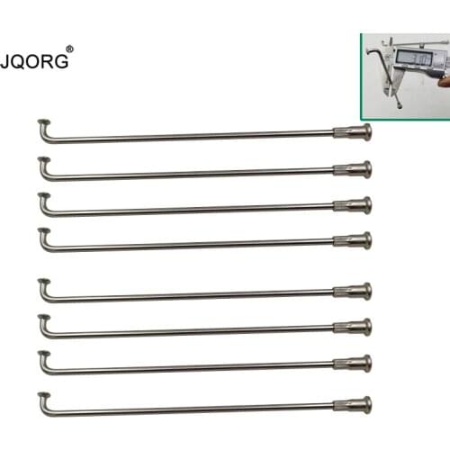 Diameter 3.1mm Round Body Sliver Color Electric Bike Wheel Spokes J-bend Equal Diameter Stainless Steel Material Motobike Spokes