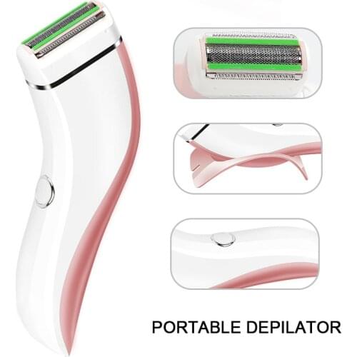 Womens Epilator Electric Hair Removal Ladies Mens Full Body Shaver Private Bikini Leg Shaving Portable Epilator