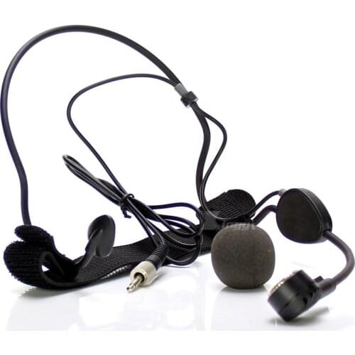 3.5mm Jack Female Screw Lock Vocal Headset Mic Headworn Dynamic Microphone For Wireless Bodypack Transmitter WH20TQG EW512 EW322