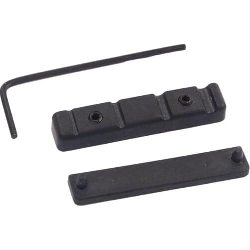 Hot AD-Adjustable Pom Nut Slotted for 4 Strings Bass Guitar Replacement Parts Black