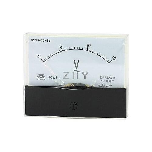 44L1 AC 3V 5V 10V 15V 20V 30V 50V 75V 100V 150V Measuring Rectangle Analog Panel Volt Meter Gauge