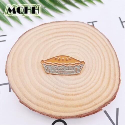 Creative Fun Food Enamel Pins Toast Egg Tart Bread Cake Alloy Brooch Badge Clothes Cute Accessories Woman Jewelry Gift For Kid