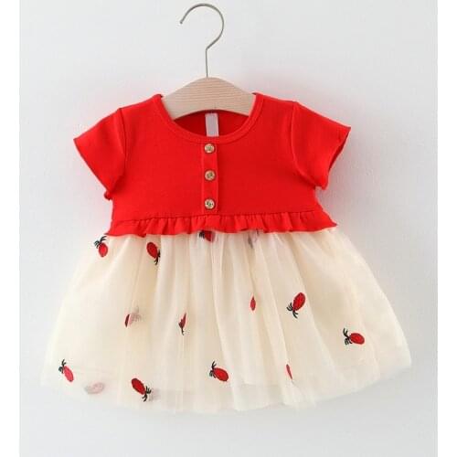 Summer Dress for Toddler Kid Baby Girls Sweet Pineapple Dress Tulle Tutu Princess Party Dress 0-2T