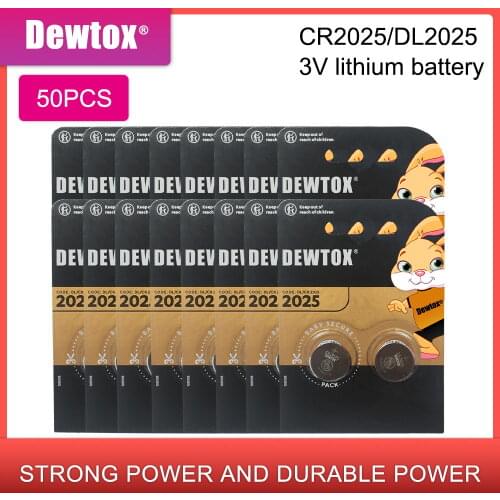 Cr 2025 3V Lithium Coin Battery 50PCS/LOT for DURACELL Original cr2025 Button Cell Batteries For Main Board Remote Control Toy
