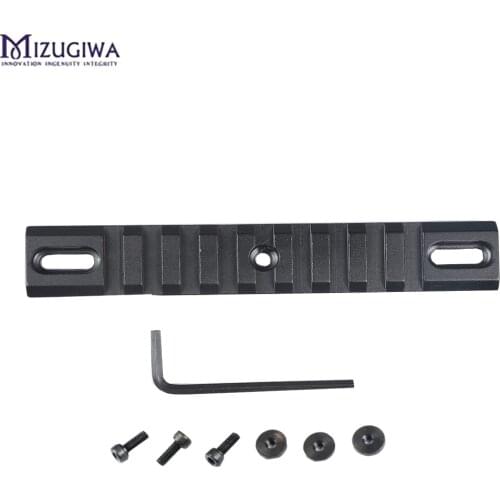 MIZUGIWA 9 Slots Tactical Picatinny Rail Weaver Scope Mount 20mm Adapter Mount With Wrench For Airsoft Hunting Mount Base