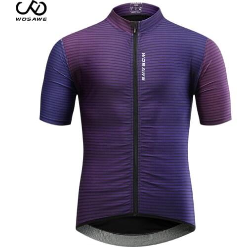 WOSAWE Mens Cycling Jerseys Quick Dry Anit-sweat Breathable Racing MTB Bike mountains Downhill Road Bicycle Tops Jerseys