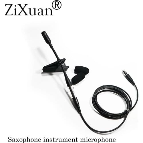 Pro Saxophone Stage Performance Instrument Clip Capacitor Microphone Headset For SHURE AKG