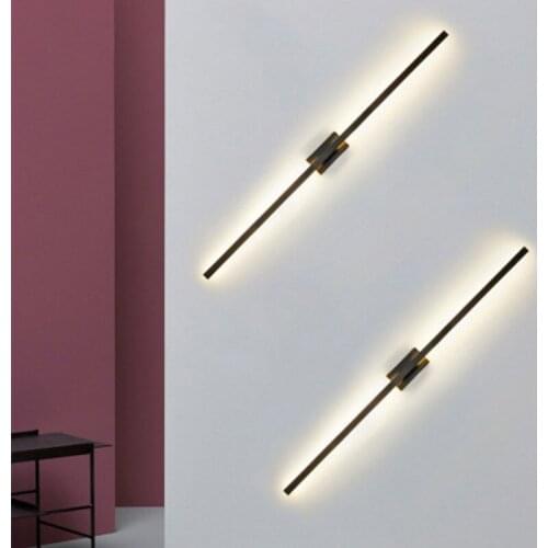 Nordic led bedside wall lamp bedroom stair wall lamp modern minimalist bathroom fresco mirror headlight corridor light