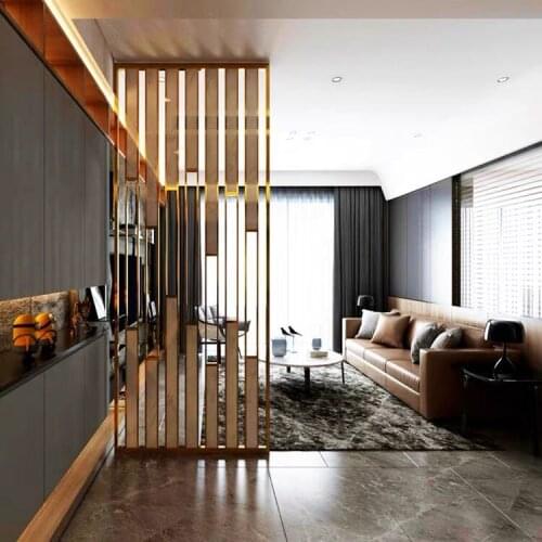 Light Luxury Stainless Steel Screen, Marble, Living Room And Household Partition Decoration SUS 304