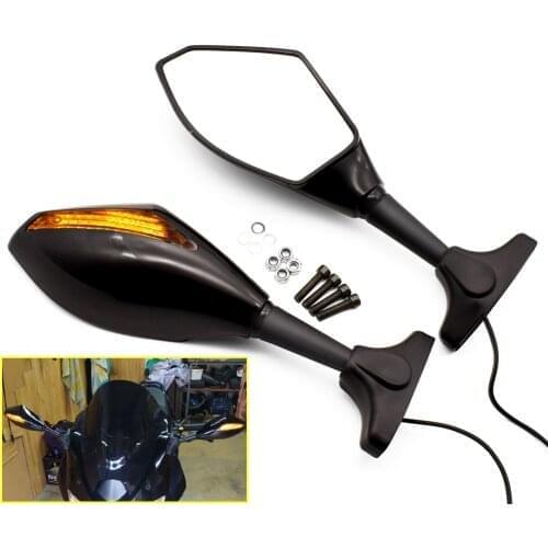 Motorcycle Fairing Mount Rearview Mirror LED Turn Signals Indicator For Honda CBR 600 1000 CBR600 CBR1000 RR CBR954RR CBR125R
