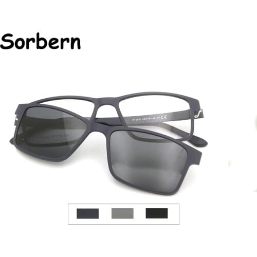 Ultem Women Eyewear Frames Men With Magnetic Clip On Eyeglasses Polarized Sport Sunglasses Men Nerd Glasses Square lentes de sol