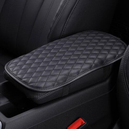 Universal Car Armrest Cushion Cover Center Console Box Pad leather Protector anti slip mat interior car accessories