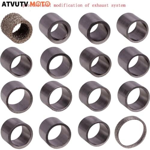 Motorcycle Pipe Graphite Gasket Seal Ring Silencer Connector O ring gasket 29/30/32/35/38/45/55 For Dirt Pit Bike ATV Honda KTM