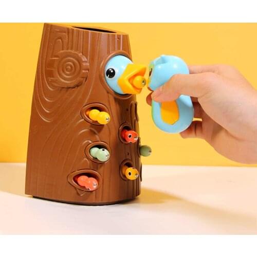 Girl Funny Toy Woodpecker Eat Bug Magnet Double Game Cool Stuff 6 to 10 Year Old Interesting Toy For Children Gift