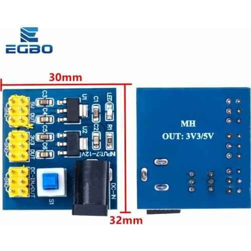 1PCS EGBO 3.3V 5V 12V Multi Output Voltage Conversion DC-DC 12V to 3.3V 5V 12V Power Module