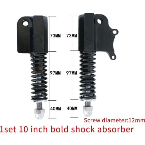 10 Inch Aluminum Alloy Shock Absorber for Electric Scooter Front Wheel Hydraulic Shock Absorber With Spring Skateboard Accessory