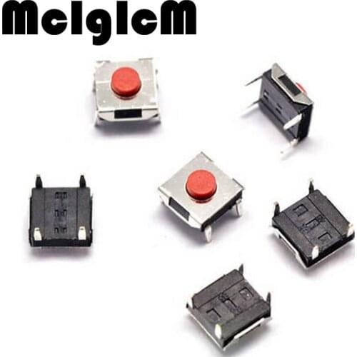 100pcs Tactile Switch Push Button 4pin DIP 6*6*3.1mm Tactile Pushbutton for LCD Screen Monitor Tact Switches Free Shipping