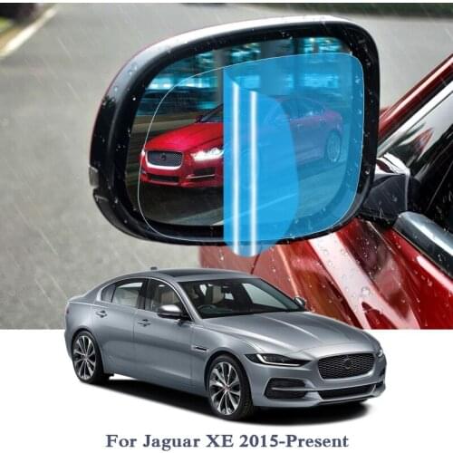 2pcs Anti Fog Car Window Clear Film Car Rearview Mirror Protective Film For Jaguar XE 2015-Present Waterproof Car Sticker