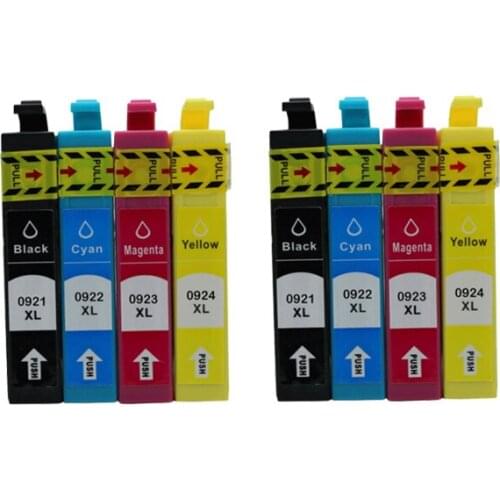 8X full inkjet Cartridge for Epson T0921N Work for Epson Stylus CX4300 TX117 T26 27 TX106 TX119 109 C91 Printer t0921 with chip