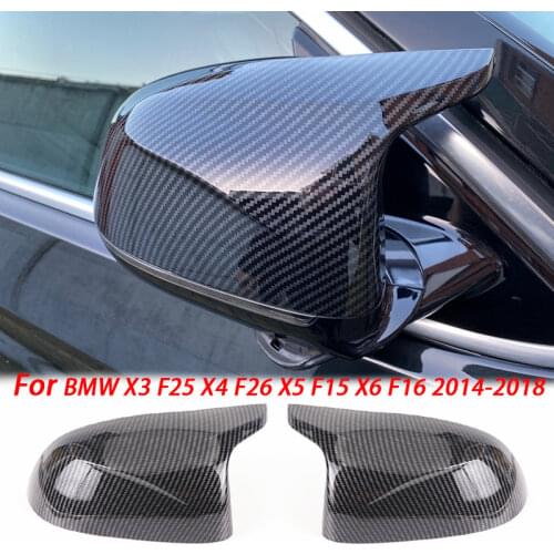 Best Quality Gloss Black Rear View Mirror Cover Cap for BMW F25 X3 F26 X4 F15 X5 F16 X6 14-18 Wholesale Quick Delivery