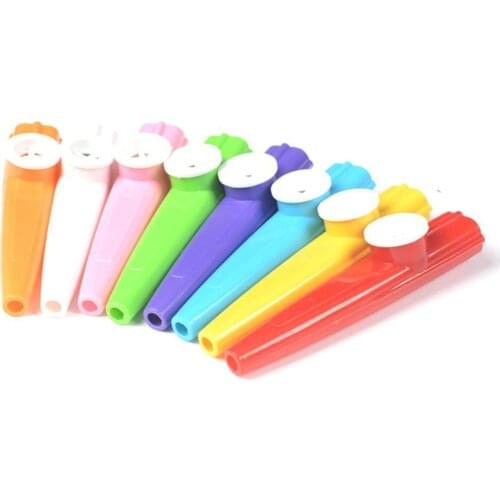 1pcs Plastic Kazoo Harmonica Mouth Flute Kids Children Gift Party Instrument Kid Musical Wholesale Random Color Toys W8U4