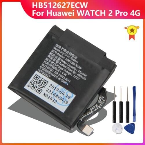 HB512627ECW Genuine Battery for Huawei WATCH GT FTN-B19 WATCH2 Pro 4G EO-DLXXU Porsche Design WATCH 2 Pro 420mAh + Tool