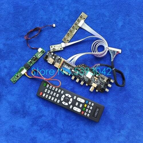 LCD screen drive board kit USB+VGA+AV 1920*1080 WLDE DVB LVDS-30Pin signal digital For LM230WF7/LM230WF8/LM230WF9/LM230WFA