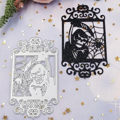 Halloween Skull Metal Cutting Dies Stencil DIY Scrapbooking Album Paper Card Template Mold Embossing Decoration
