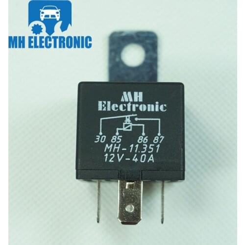 MH Electronic for Dodge Ford Mitsubishi For EUROPE and USA Market Universal Relay Rele 4pins 12V 40 Amp MH-11351 MH11351 NEW