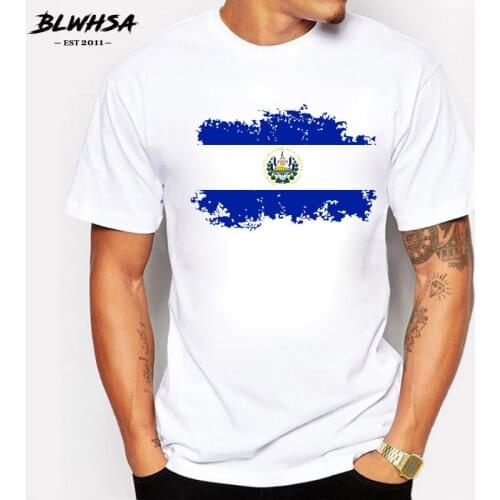 BLWHSA Summer Salvador Flag T shirt For Men Fashion Short Sleeve Brands Design T-shirts Salvador Tops Tees Clothing