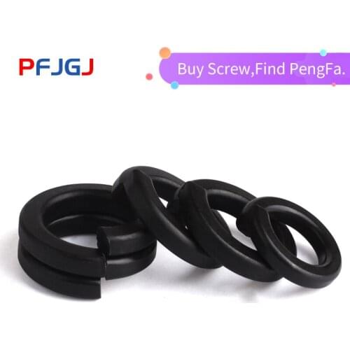 Peng Fa DIN127 M1.6M2M2.5M3M4M5M6M8-M48 GB93 Blackening Class 8 Bullet Cushion Spring Washer Spring Washer Opening Washer