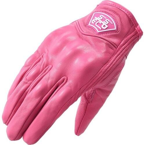 SSPEC Women Motorcycle Gloves Touch Screen Motocross Electric Bike Gloves Real Leather Moto Glove