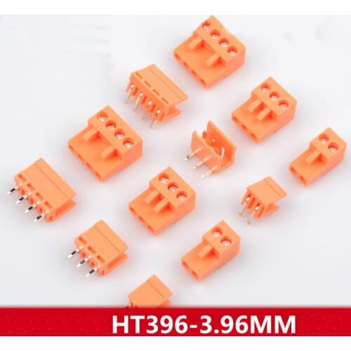 Plug in terminal HT396-3.96MM HT396, orange male and female mating 2P-10P complete set