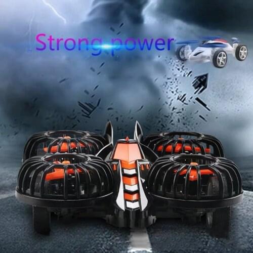Q9QB Aircraft Model Toy Friction Toy Car Inertial Toy Car Four-wheel Drive Drone Car Fall-resistant Flying Car Toy for Kids