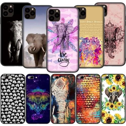 Lavaza K65 Indian Animal Elephant Totem Silicone Soft Case for iPhone 12 Mini 11 Pro XS Max XR X 8 7 6 6S Plus 5 5S SE 2020