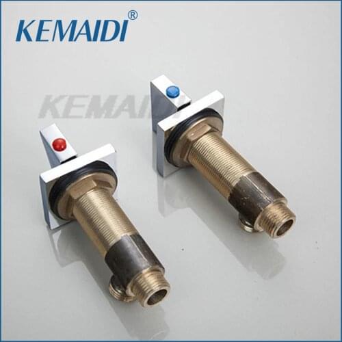 KEMAIDI Chrome BasinTap Handle Durable Unique Design Kitchen Hot & Cold Mixer Handle Shower Faucet Hand
