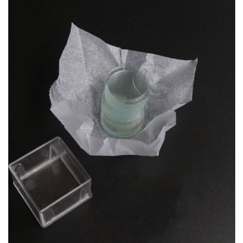 100PCS 60 70 80 90 100mm Large Round Microscope Glass Coverslip Slides Cover Glass F Preparation of Specimen Microscope Slides