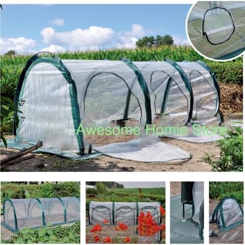 Outdoor Home Garden Tool Greenhouse Film Portable Folding Flowers Plants Plastic Warm Room Shelter Greenhouses Cover Tent
