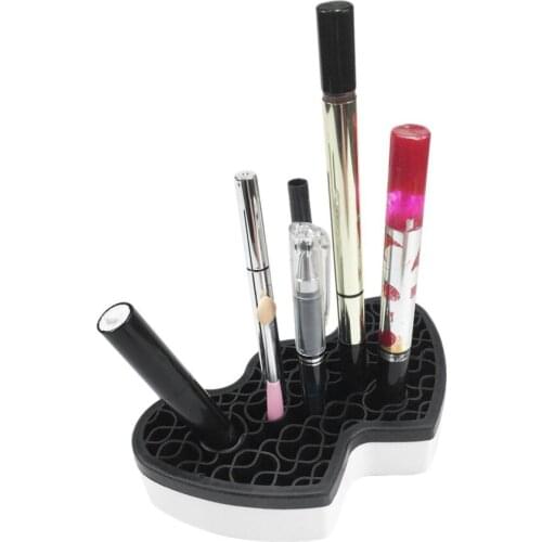 Universal ABS Plastic Women Makeup Brush Storage Box Desktop Cosmetic Brush Organizer Lipsticks Holders For Girlfriends