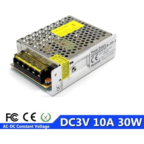 Switch Power Supply DC3V 10A 30W Power Source 110V 220V AC-DC SMPS for Led Strip display Light billboard industrial equipment